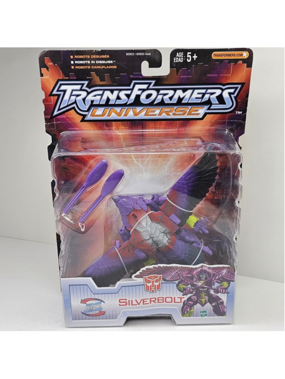 SEALED 2003 Transformers Universe Beast Wars Silverbolt Purple NEW Vintage